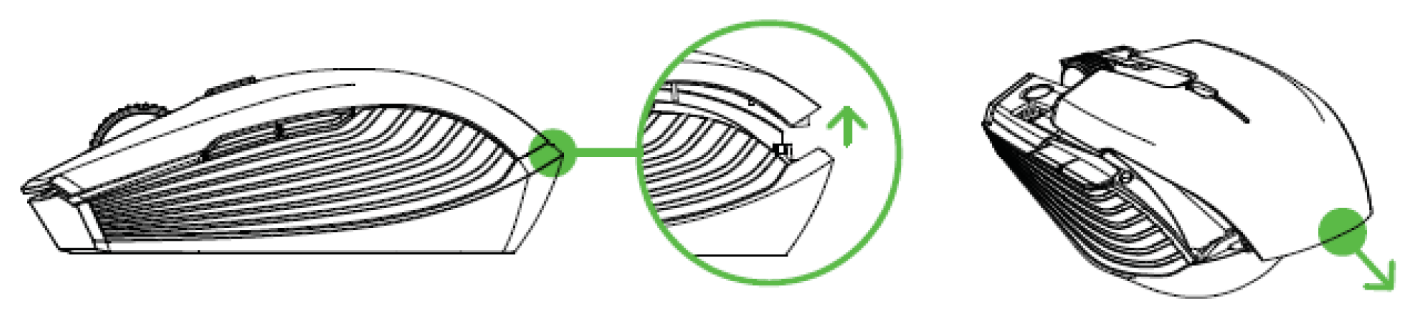 Remove the top cover of the Razer Atheris