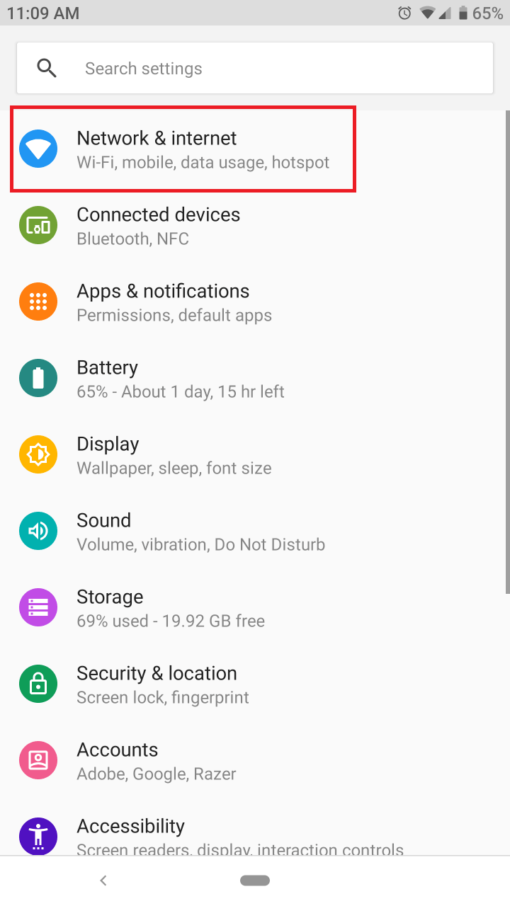 Tap Network & internet