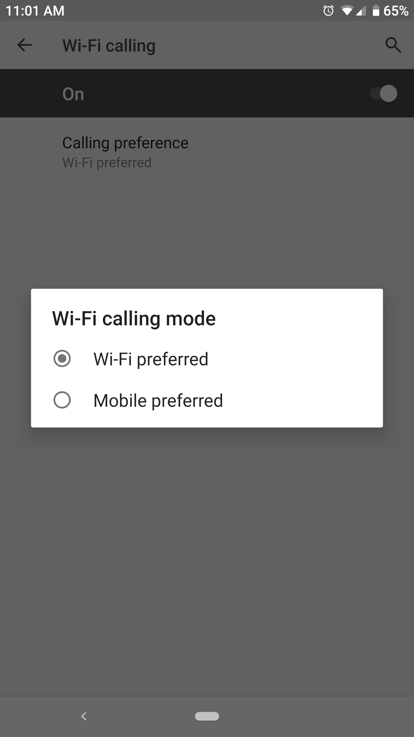 Tap Wi-Fi preffered