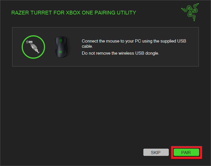 Razer Turret for Xbox One Pairing Utility 