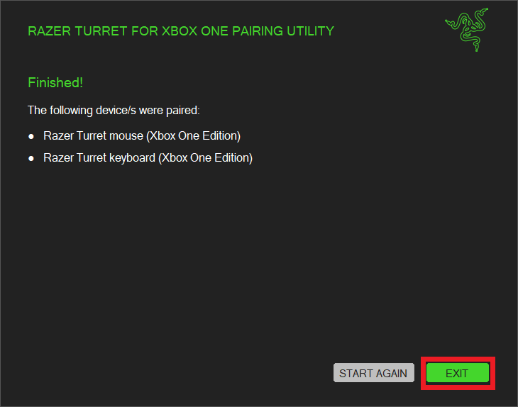 Razer Turret for Xbox One Pairing Utility 