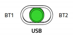 Set the mode switch to USB