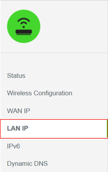 DHCP/DNS Reservations option under LAN IP menu on the Razer Sila UI