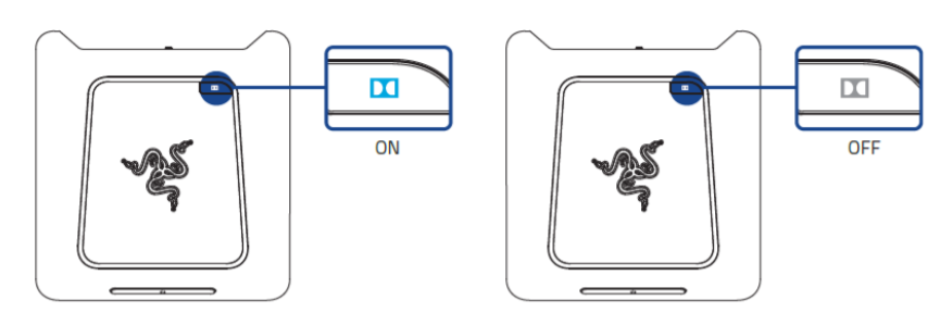 Illustration showing the Dolby Surround Sound button on the Razer Thresher Ultimate for Xbox One