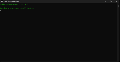 THX Diagnostics window