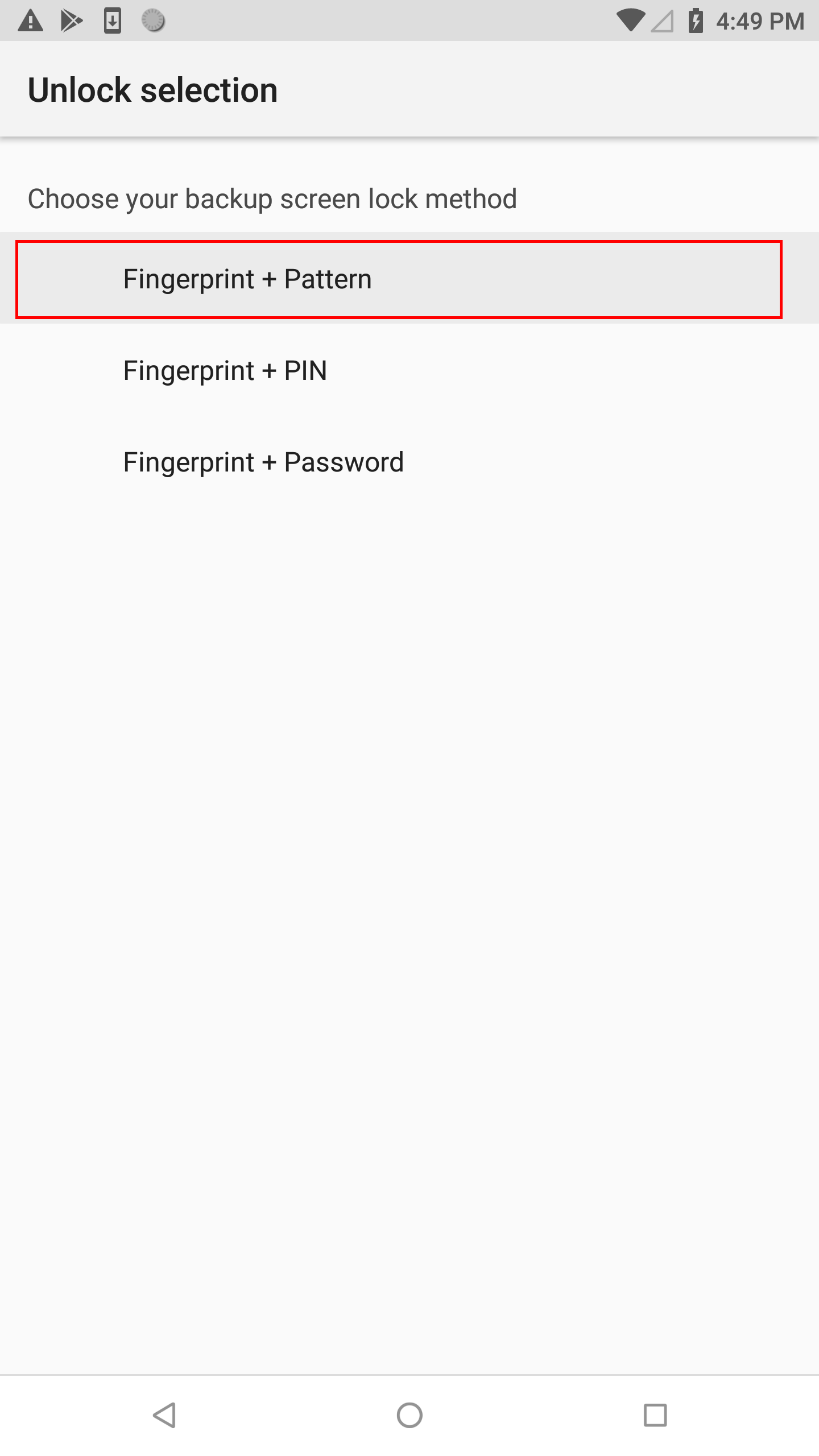 How to assign the fingerprint as a security lock on the Razer Phone