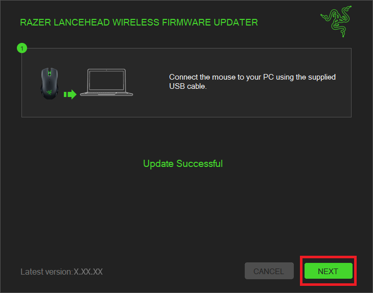 Firmware updater with next steps