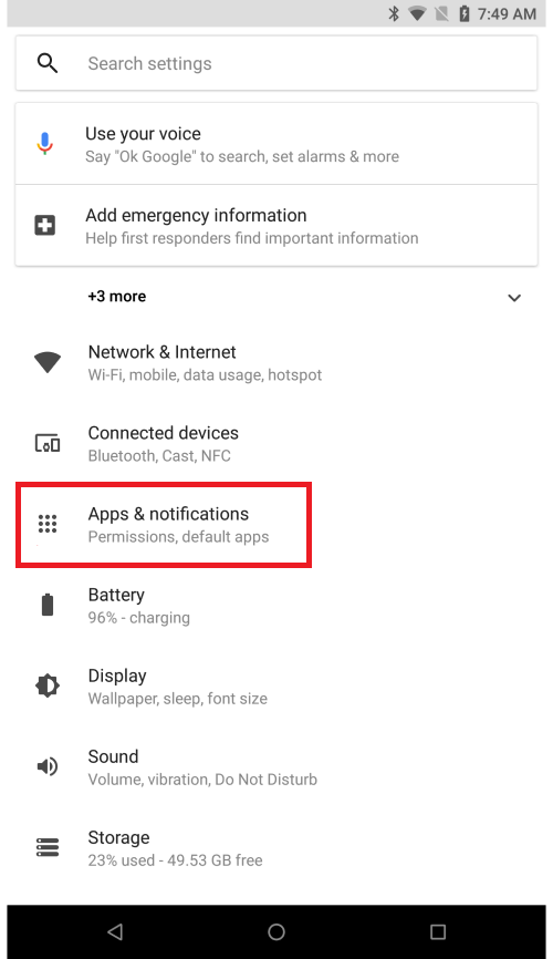 How to clear data or cache of certain applications on the Razer Phone
