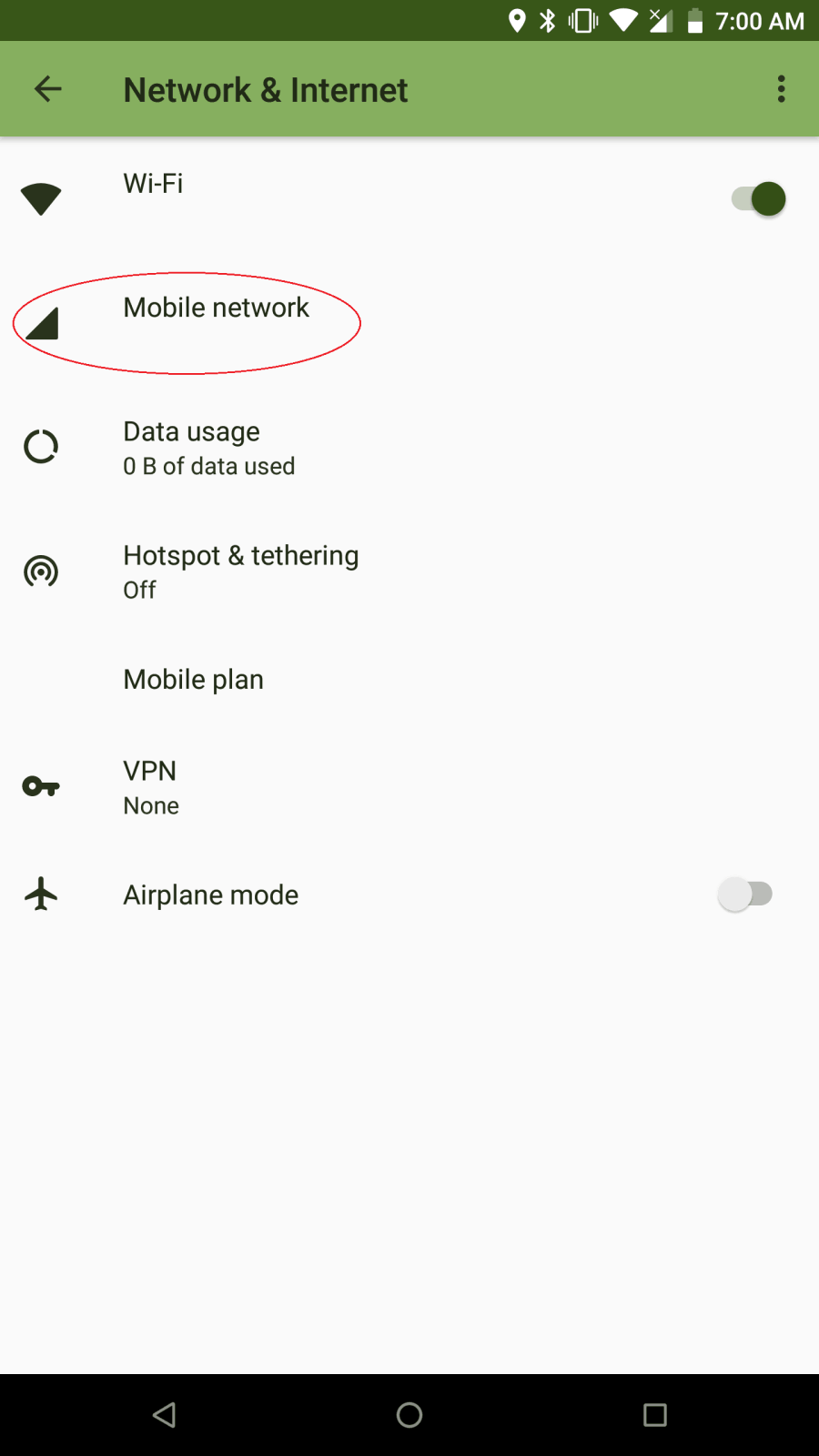 My Razer Phone cannot connect to a network service