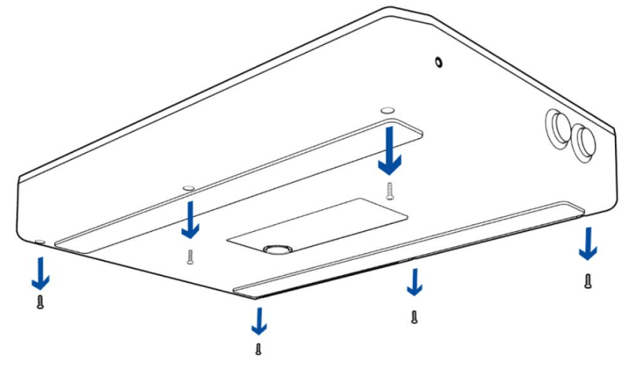 Remove the screws at the bottom of the Razer Panthera Evo