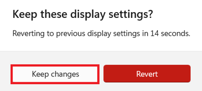 Save settings option