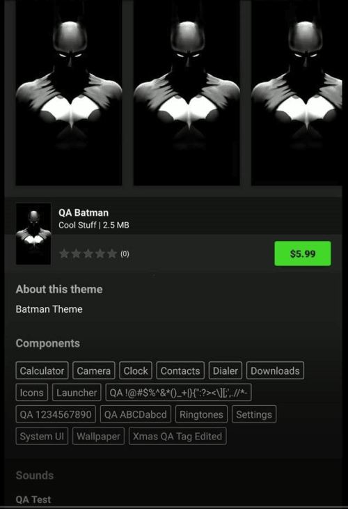 Sample theme of choice