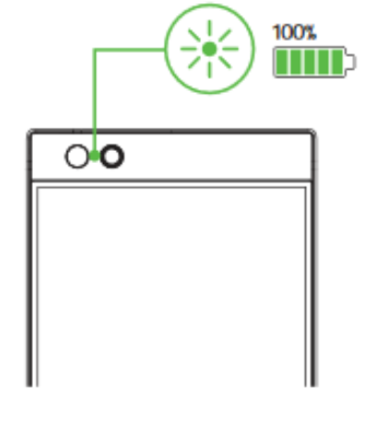 100% battery indicator