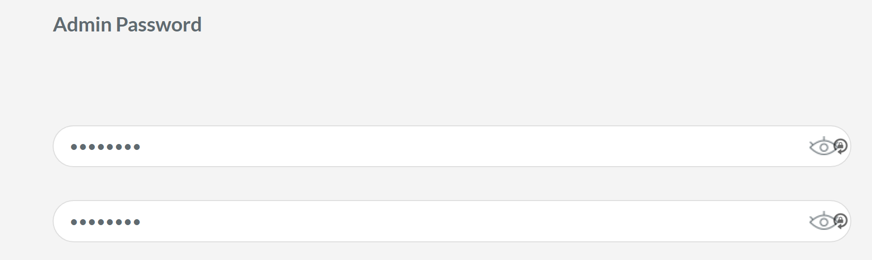 Enter the password that you want to use to access
