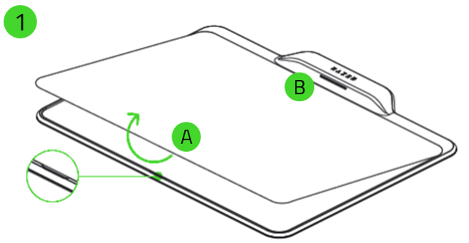 Lift the mat off from the Firefly’s base 