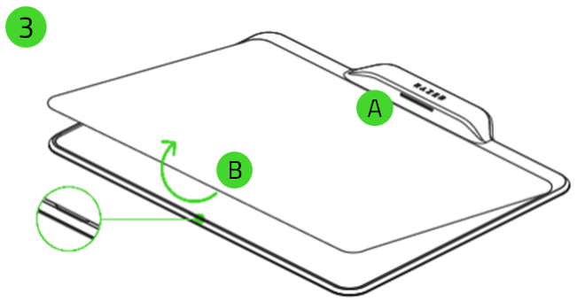 reseat the mat on the Firefly’s base