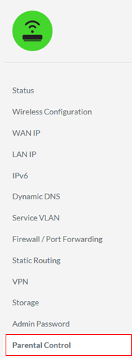 Select Parental Control