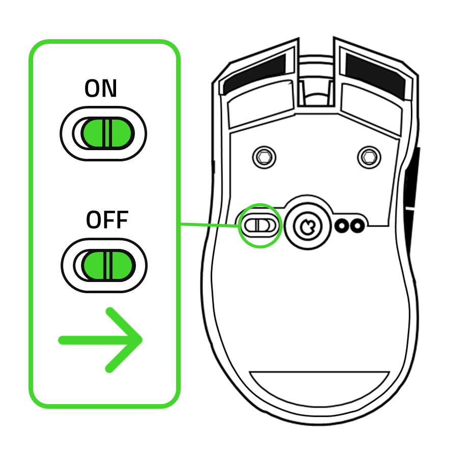 Slide the switch off