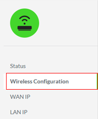 Wireless Configuration option in Razer Sila web UI