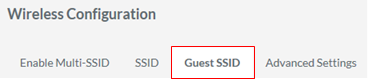 Guest SSID option in Razer Sila Web UI