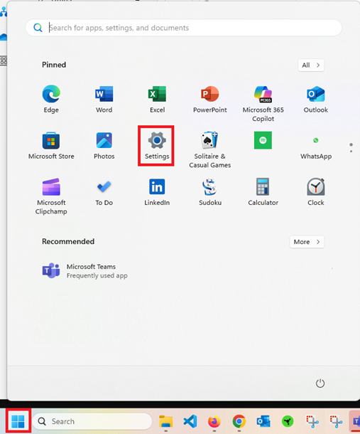 Power & sleep option in Windows