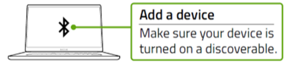 Lineart illustration of laptop Bluetooth status.
