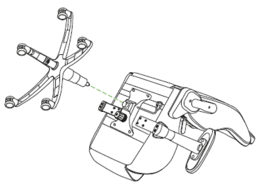 Secure the tilt mechanism with screws
