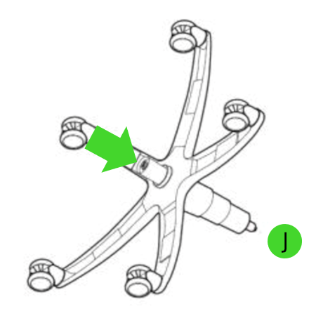 Dislodge the wheelbase by pulling it while hitting the cylinder with the rubber mallet wrapped in a microfiber cloth