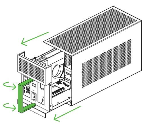 Remove compartment from Razer Tomahawk Gaming Desktop enclosure