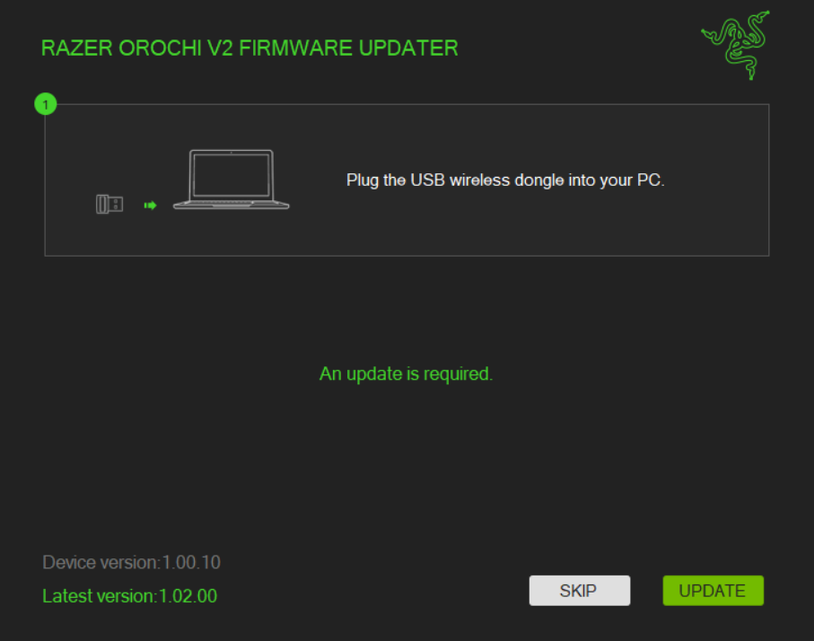 Plug the dongle to your PC