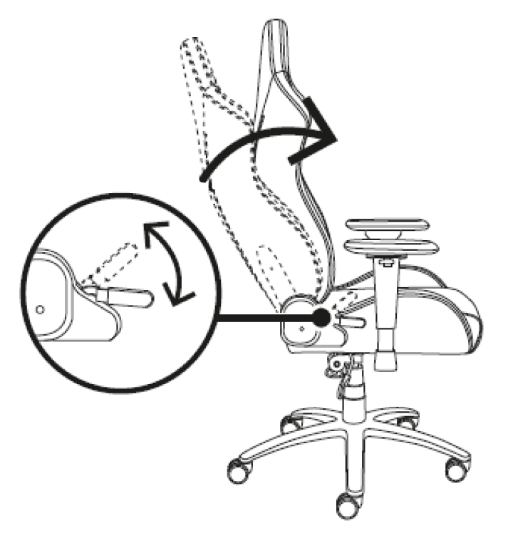 straighten backrest