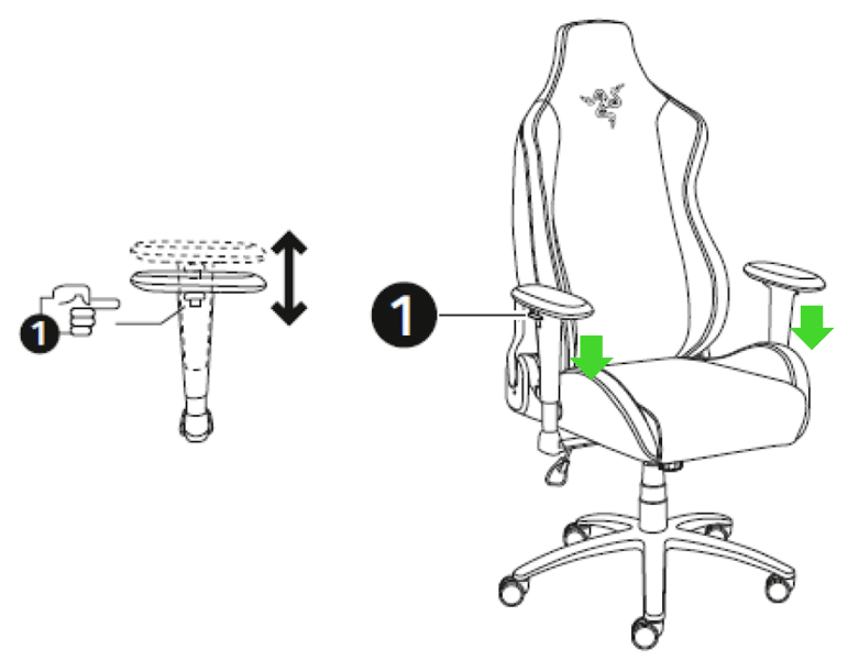 align armrests