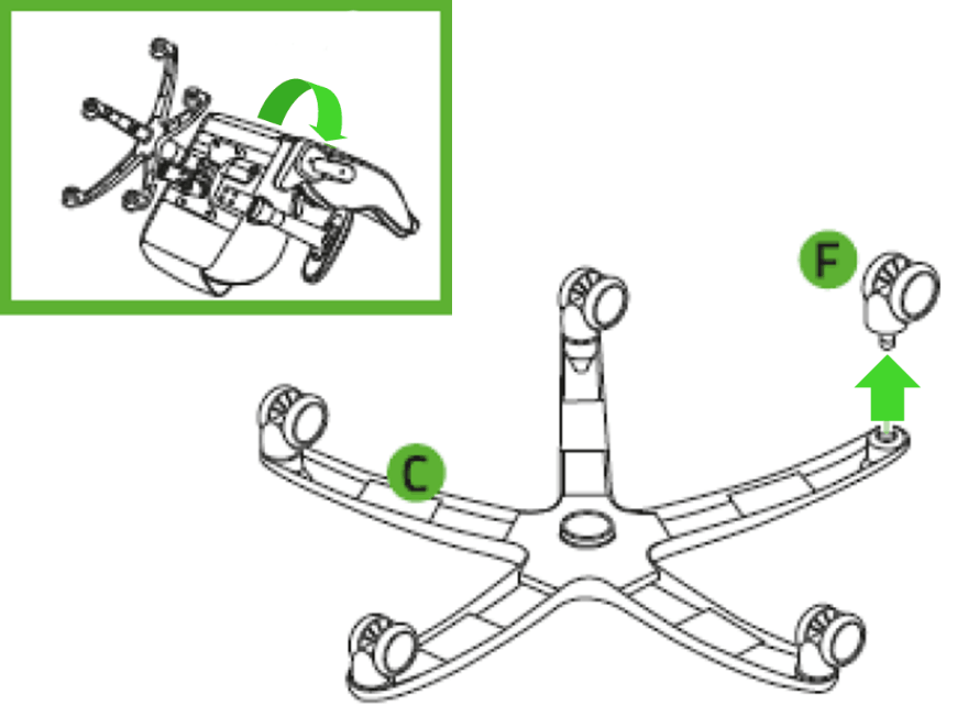 pull out caster wheel