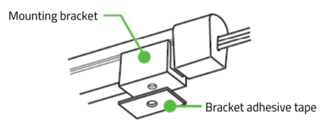 Illustration of the mounting bracket