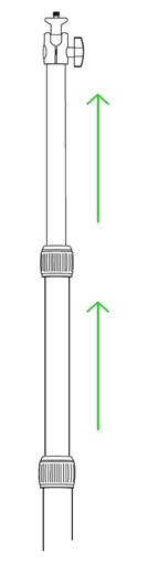 Razer Key Light Chroma support column diagram