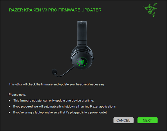 Razer kraken 7.1 online program