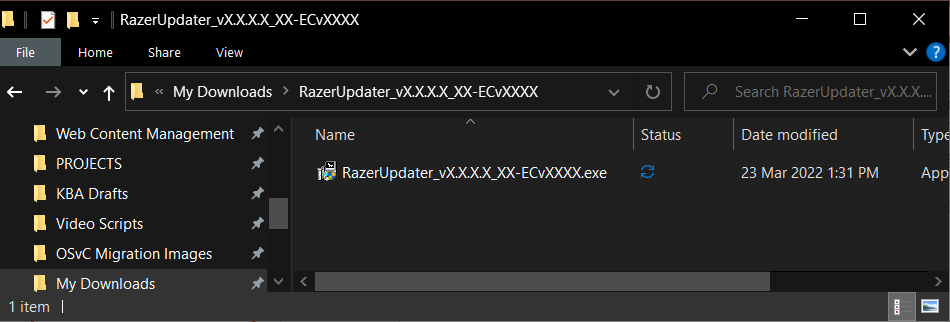 My Downloads folder
