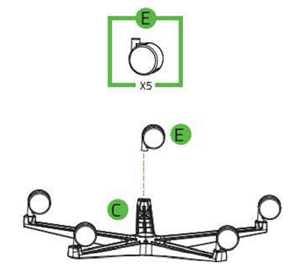 Remove caster wheels