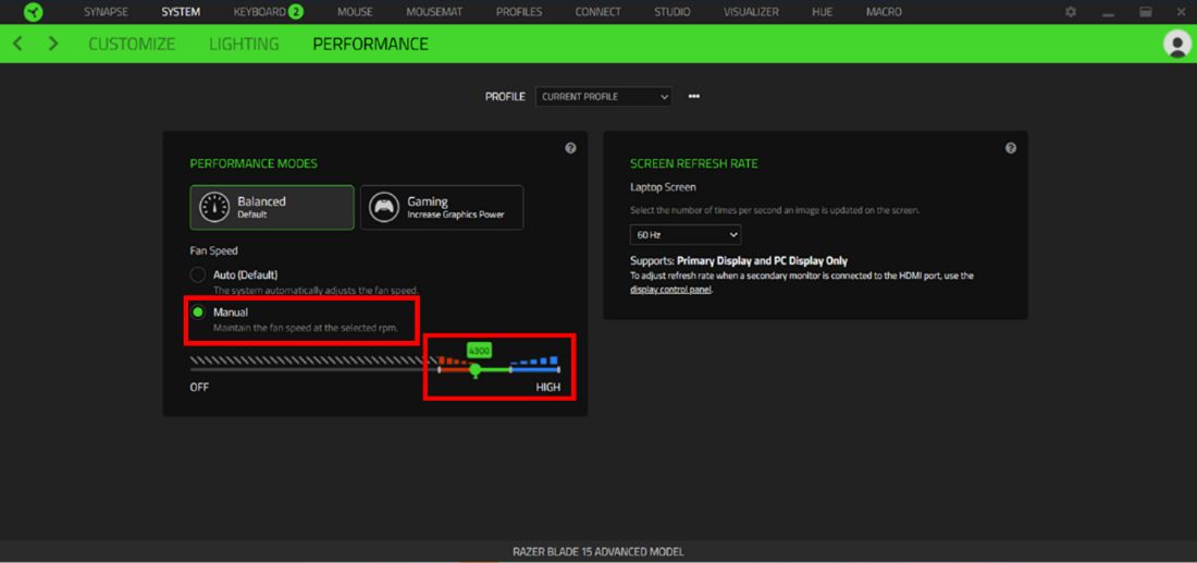 How to keep the Razer Blade at optimal temperature while gaming