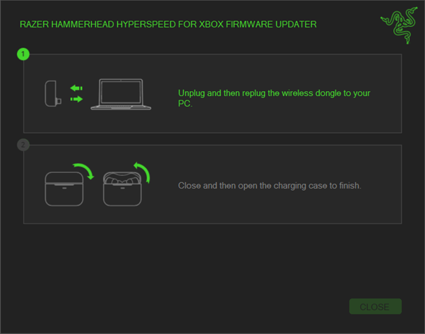 Unplug the dongle instructions