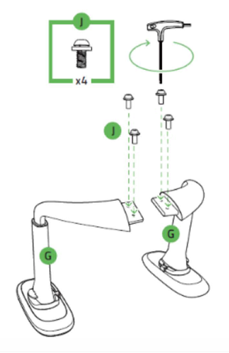 Razer Fujin Pro fasten screws
