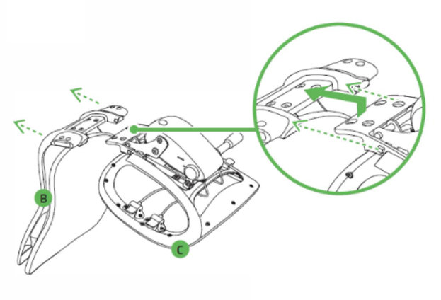 Razer Fujin Pro detach backrest