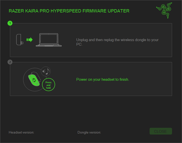 Updater window showing the completion of the update process