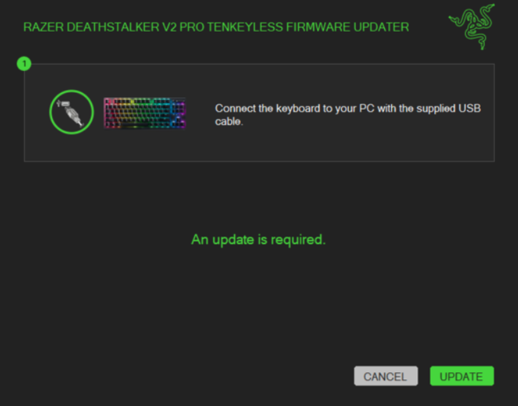 screenshot showing the update is successful