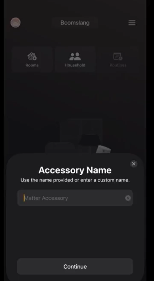 image showing field to enter device name 