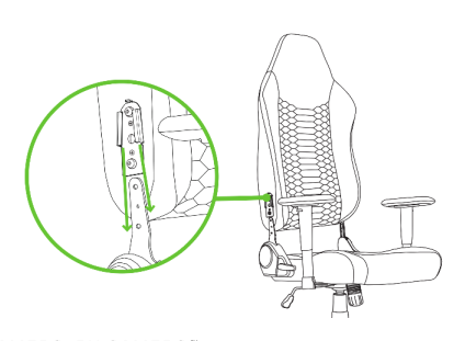 Razer Iskur V2 X detach the backrest from the seat