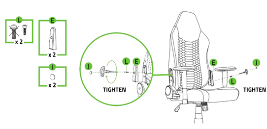 Razer Iskur V2 X cover the screws