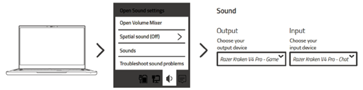 System tray menu pane