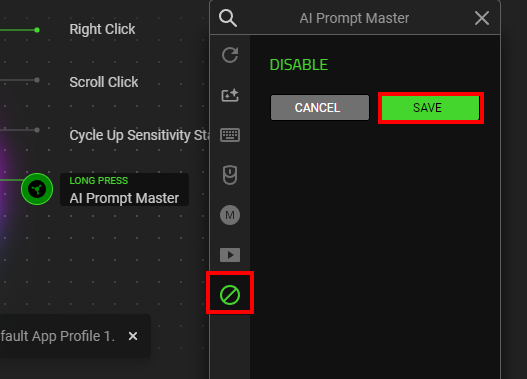 AI Prompt Master on Razer Synapse