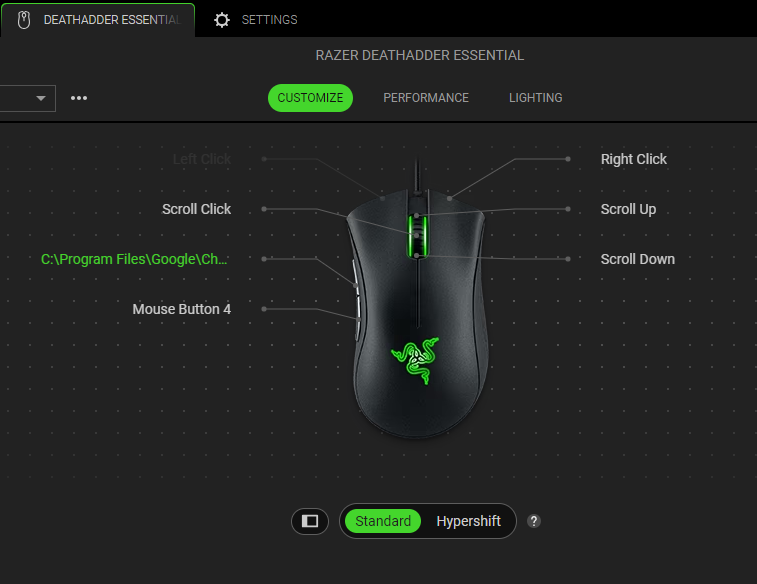 Launch Program on Razer mouse